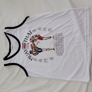 Muay Thai Kick Boxing Tank Top T-shirt Size Large